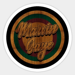 Circle Retro Marvin Gaye Sticker